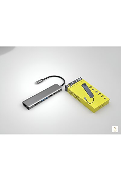 YAHYA KOSIF Type C Dönüştürücü Çoğaltıcı HDTV 4K HDMI Ethernet 100/1000 Mbps ...
