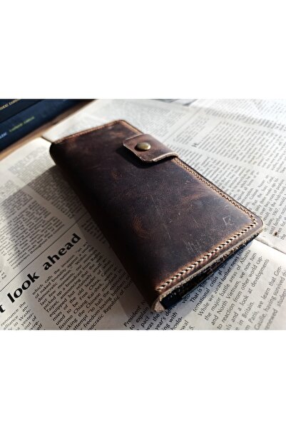 Mahfuz Cutting to Stitching Fully Handcrafted Real Leather Wallet 12 Cards 2 Compartments Space (19.4Cm*8.5Cm) Nul6