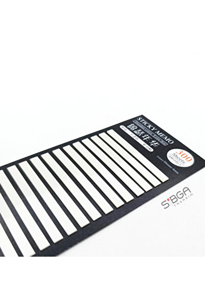 sibga tasarım White Thin Strip Postit 300 Sheets Transparent Color Post-It Post It. Bookmark Bookmark Sticker