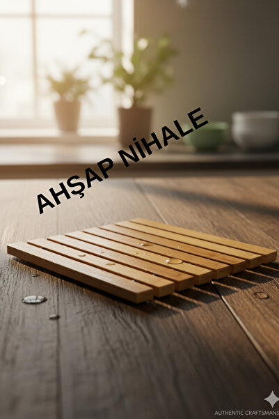 HerbiCesit Ahşap Nihale Çaydanlık Altı Tencere Altı Nihale