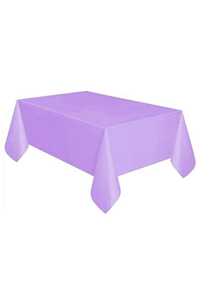 karanca parti süs مفرش طاولة بلاستيكي بلون أرجواني مقاس 120×180 سم للحفلات وا...