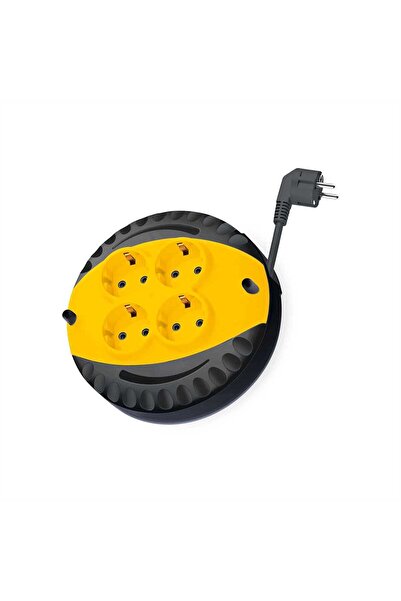 SGS SGS2188 4 LÜ MİNİ UZATMA KABLO 5 MT CCA KABLOLU MAKARA