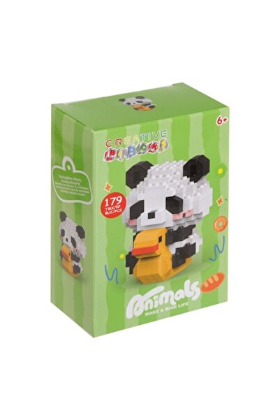 OEM Mini Construction Bricks Panda Figurine Set - 179 Pieces