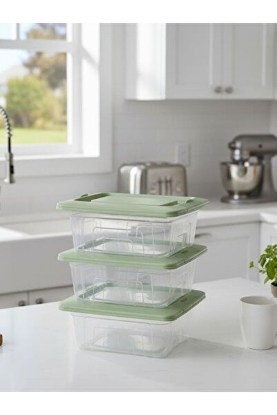 Yerli Lockable Storage Container Set of 3 (2.05Lt)