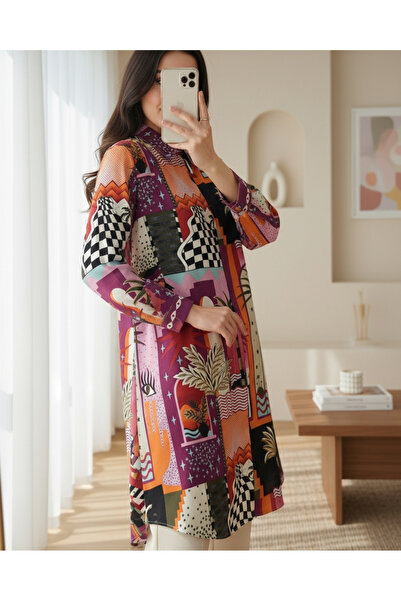 MissRunin Printed Long Tunic