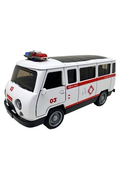 JPT Модел на линейка УАЗ, лят под налягане, със светлини и звуци