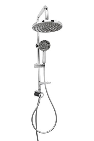 GENERIC4 Round Chrome Shower Rail with Handheld Shower