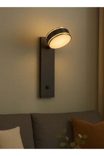 genernic Modern Circular Wall Sconce – 25 cm – 8W LED – Power Button
