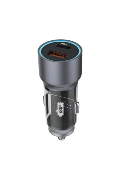 ISNUP SP شاحن سيارة سريع بمنفذين PD - USB 38 وات