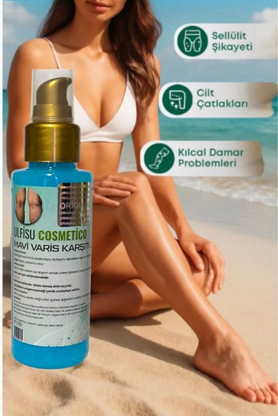 ULFİSU COSMETİCO Veincare Leg Care Cream 100 ml - Veincare Blue Varicose Vein Cream
