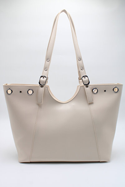 LASSO Women's Large Size Ring Staple Detailed Hand, Arm and Shoulder Bag