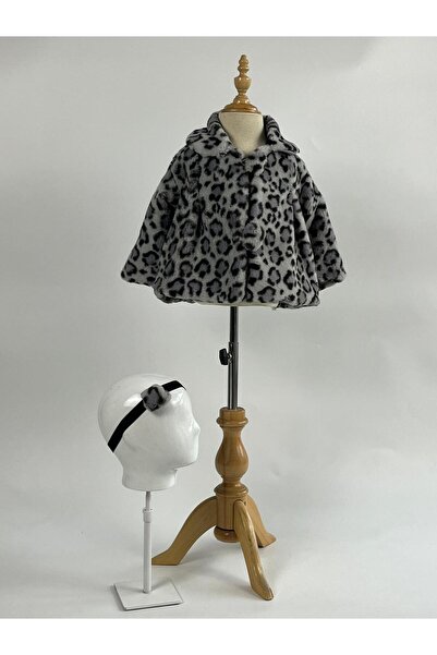 miaras baby Baby Girl Bandana Leopard Pattern Plush Coat