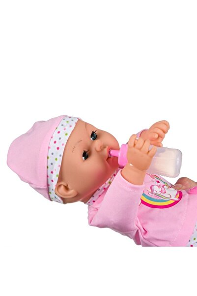 OEM Sound Baby Doll with Pacifier and Bottle, 38cm