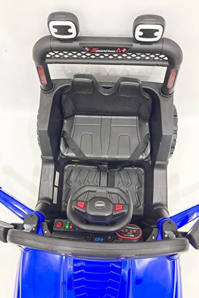 Generic Electric ride-on car for children with two seats, remote control, and music.