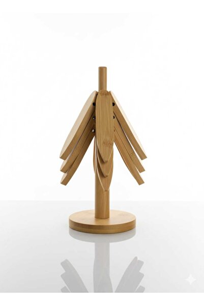 Kaan Accessoire 3-Piece Wooden Tree with Stand - Nihale Practical Folding Nihale