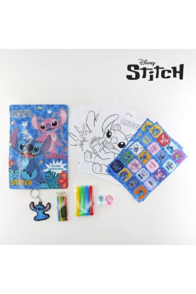 OEM Stitch party gift set, 4 markers, 4 colored pencils, 2 stamps, 1 keychain...