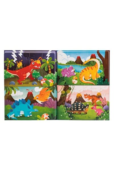 OEM Magnetic Puzzle with 4 Dinosaur Images
