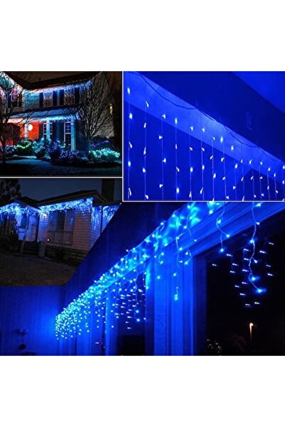 OEM Șir luminos de Crăciun în formă de țurțur, interior/exterior, extensibil,...