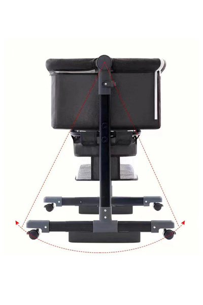 CN Next Tomy Kids Foldable Bed with Adjustable Height, Large Storage Basket, and Detachable Mosquito Net