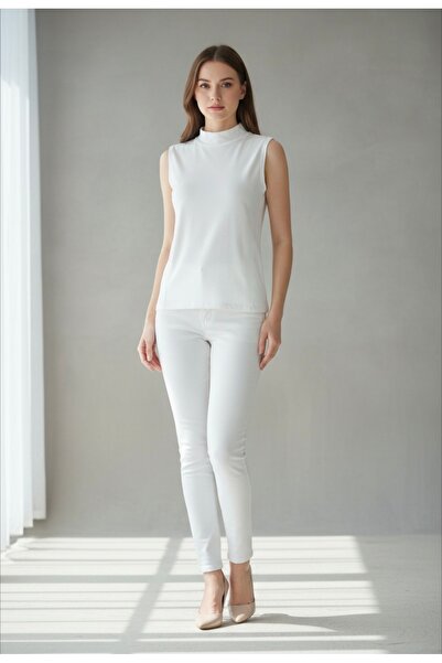 ENDAMIM 2 Pack Short Fishing Collar Combed Cotton Thin Soft Textured Lining / Underwear