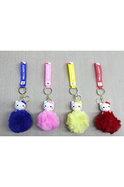 Acousticworld Hello Kitty Keychain with Pompom Alk4247
