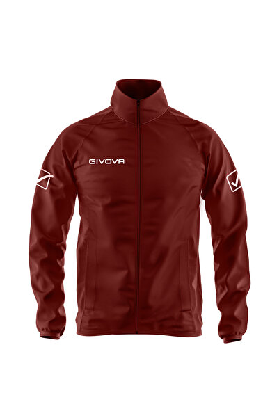 Givova Basico raincoat, Cherry red, 3XL