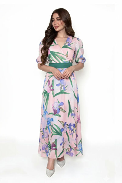 TREASUREISLAND فستان طويل مشجر