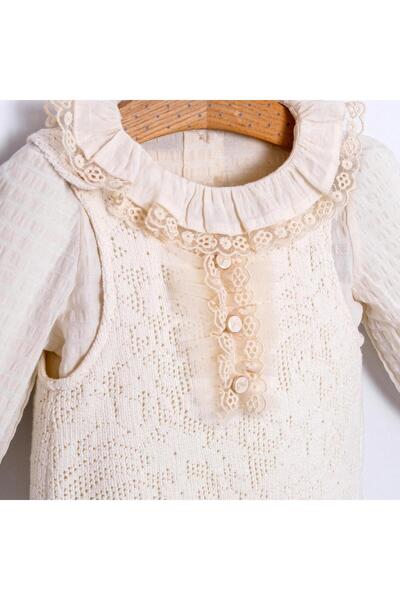 ministok Mina Ruffle Collar Lace Bag Accessory Baby Girl Romper