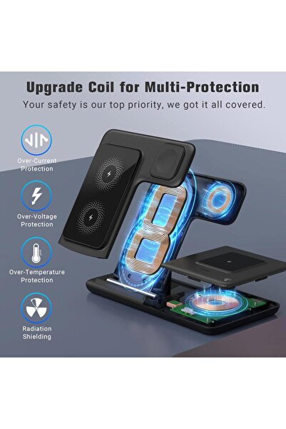 Generic 3-in-1 Wireless Charging Platform (15W)