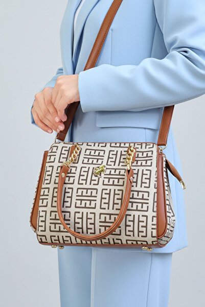 POLO CLUB Women's Polo 4 Compartment Chain Detailed Long Crossbody Strap & Handbag (24X19 cm)