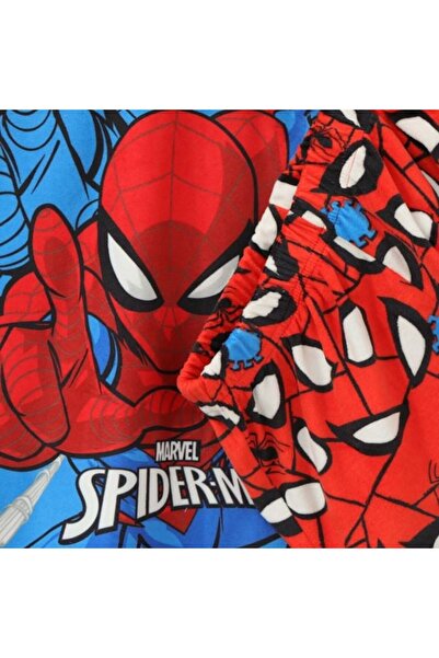 SPIDERMAN Winter Pajamas for Boys, Velvety and Warm, Red-Blue, Multicolor