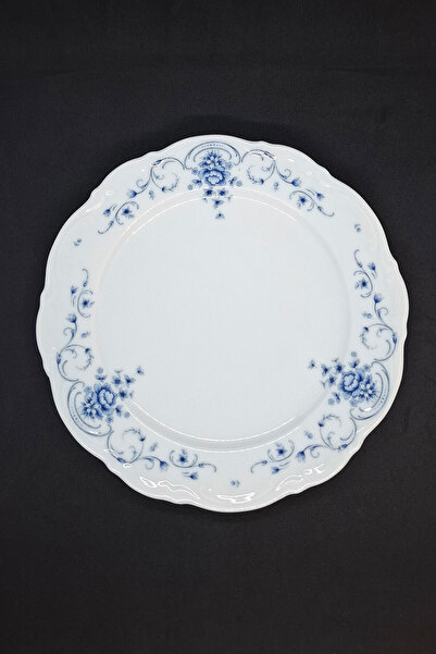 Bavaria Mitterteich Navy Blue White Serving Plate 25.5 cm
