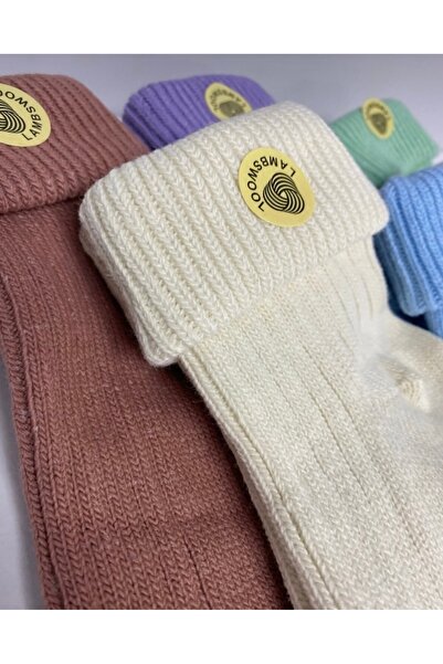 Bestrend 6-Pack Winter Women's Socks Woolen Lamswool Socket Socks