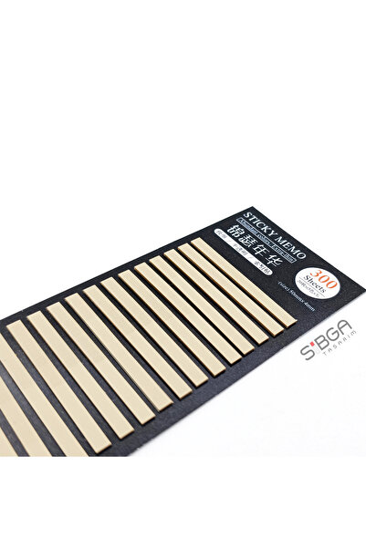 sibga tasarım Beige Color Thin Strip Postit 300 Sheets Transparent Color Post-It Post It. Bookmark Bookmark Sticker
