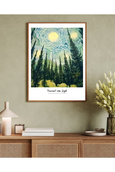 woodhomeworks Tek Parça Salon Ofis Dekor Tablo Vrynt