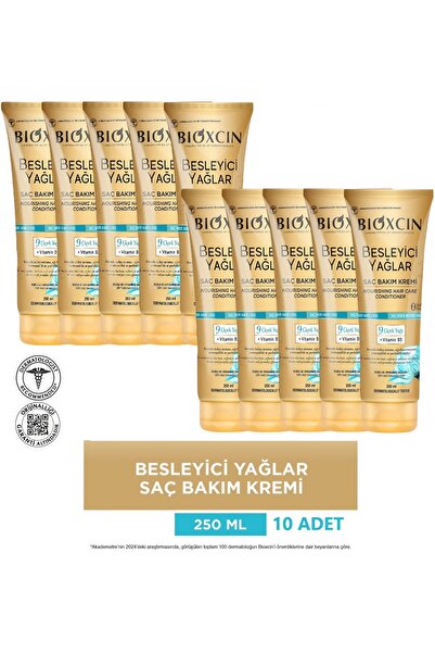 Bioxcin Nourishing Oils Hair Care Cream 250 ml - Sulfate-Free 10X250 ml