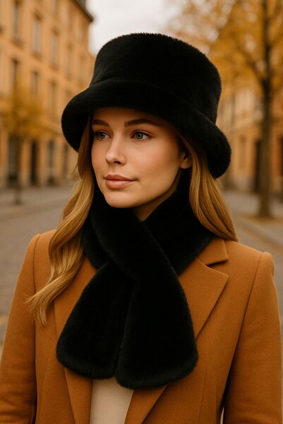 mrcans Premium Imported Plush Scarf and Beanie Set Warm and Soft Warm Winter Wear