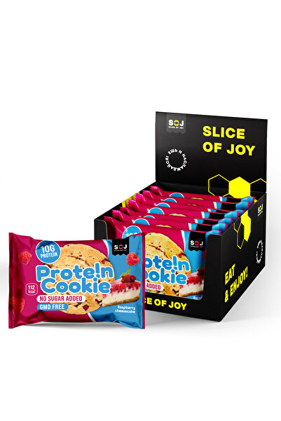 SOJ كعكة بروتين بالتوت والجبن بدون إضافة سكر (10 جرام بروتين) علبة 10 قطع × 37 جرام