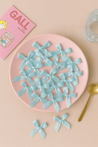 Massaltay Satin Bow 10 Pieces – Cake, Gift, Bag, Baby Candy, Decoration and Decorative Accessory