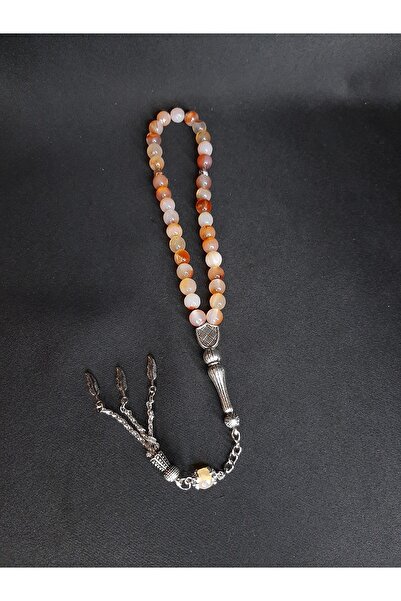 MRYart Beige Color Stylish Design Agate Stone Prayer Beads