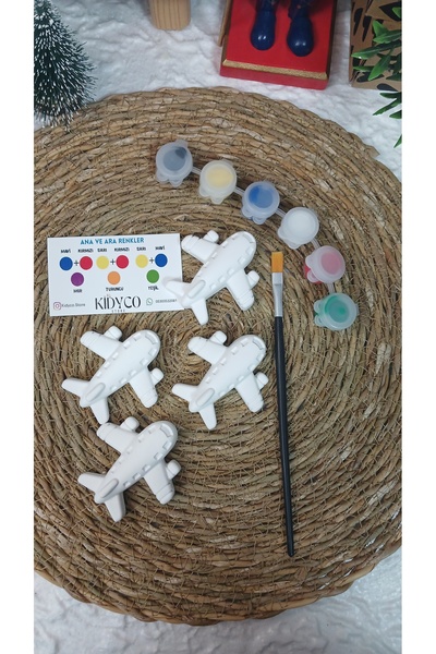 Kidyco.Store ✨ Uçak Konsept Taş Boyama Seti