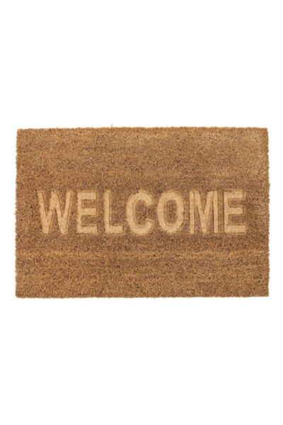 Bizzotto Doormat coconut fiber brown Welcome 40x60 cm