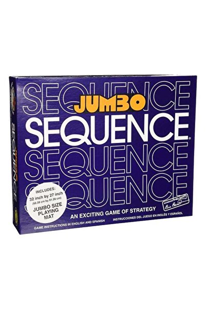 Jax Jumbo SEQUENCE Box Edition - Jumbo Sequence Board and Card Game (32 x 27 in Mat)
