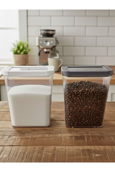 Yerli Jar Set of 2 Gray-White (2.5Lt)