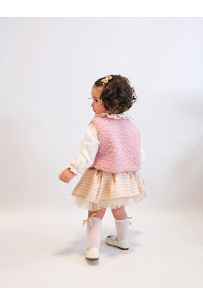 ministok Amaris Vest Blouse and Skirt with Bag Accessories Triple Baby Girl Set