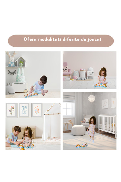 Arelair Magic Box Wooden train with animals and rainbow, Montessori, educational toy, Gift