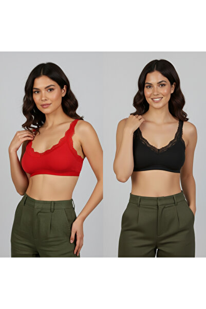 EcoFit BUSTIERE CU BRETELE DE FRĂȘĂ PENTRU FEMEI CU TAMPĂ, PACHET ECONOMIC DE 2