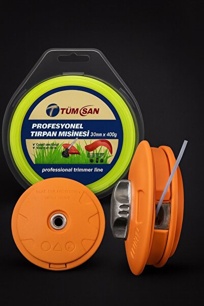 TÜMSAN Motorlu tırpan otomatik misina sarmalı başlık ve misina 3,3 mm 400gr altıgen