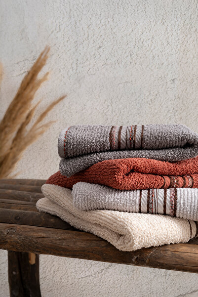 TICOTTO Suna 50×85 cm 100% Cotton Towel Set – 4 Pieces, Highly Absorbent, Hand and Face Towels