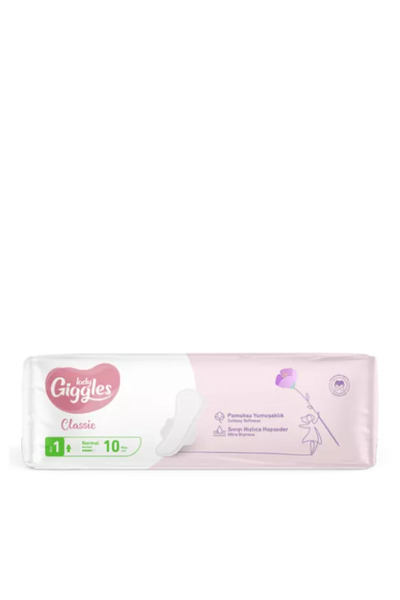 Giggles Lady Tampoane absorbante Classic, Normal, Mărimea 1, 10 bucăți,
